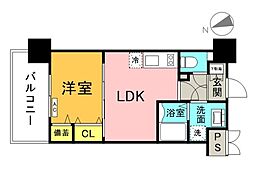 KatayamaBLDG27 6階1LDKの間取り