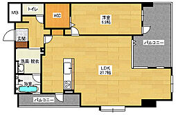 イルフィオーレ 6階1LDKの間取り