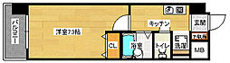 サンハイム御幸 2階1Kの間取り