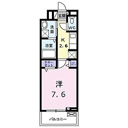 レイル　ヤード　中山　II 3階1Kの間取り