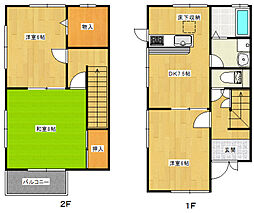 レジデンス川本E棟 1階3SDKの間取り