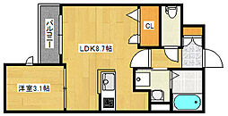 間取図画像 1LDK