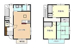 サニースクエアＡ棟 1階3LDKの間取り