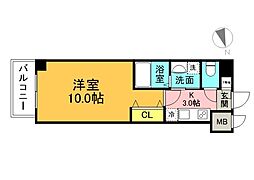 ＴＲＥＡＴ　Ｏｔｅｍａｃｈｉ 9階1Kの間取り
