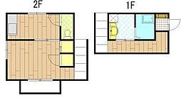 フローレンス3番館 1階1Kの間取り