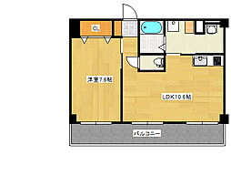 ソフィアコート井口台Annex 2階1LDKの間取り