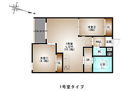 REGALEST-F 矢野東1 301 3階2LDKの間取り
