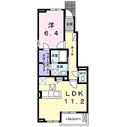 Ｙ’ｓ　ＧｒａｎｄｅIII 1階1LDKの間取り