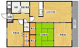 アスロード 3階3LDKの間取り