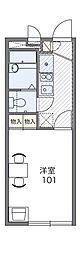 レオパレスプレミール八木 1階1Kの間取り