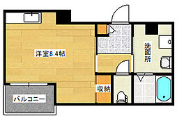 PLEIN SOLEIL 東雲本町 3階ワンルームの間取り