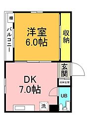 間取図画像 1DK