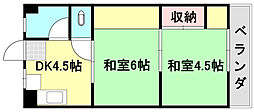 佐古ビル 2DKの間取図画像