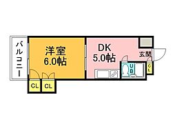 間取図画像 1DK