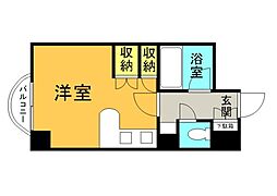 ラポール小町 310 3階ワンルームの間取り
