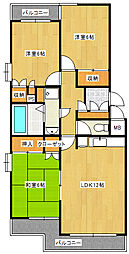 高須シティハウス 3LDKの間取図画像