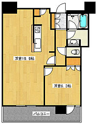ザ・広島タワー 1LDKの間取図画像