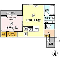 ファミールMNK 1LDKの間取図画像