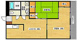 ヴィブレ西原 2LDKの間取図画像