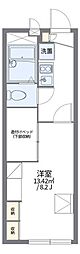 レオパレスマリーンコーポ船越南 1Kの間取図画像