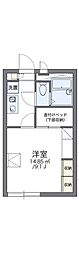 レオパレスシャルマン 1Kの間取図画像