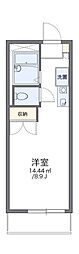 レオパレス中筋 1Kの間取図画像