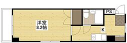 Sビル宇品御幸 1Kの間取図画像