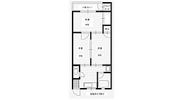 寿栄ビル6 3DKの間取図画像