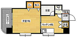 ベルレージュ二葉の里 1Kの間取図画像