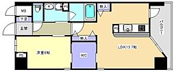 雄創横川ビル 1LDKの間取図画像