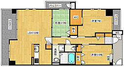 スカイアヴェニュー 3LDKの間取図画像