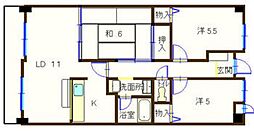 シャルム神田 3LDKの間取図画像