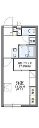 レオパレスアクシス 1Kの間取図画像