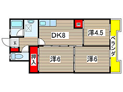 森下ビル 3DKの間取図画像