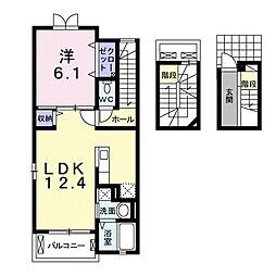 アゴラカザ 1LDKの間取図画像
