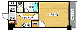 フォルム牛田新町 1Kの間取図画像