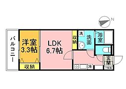 RESIDENCE KOJIMA 2Kの間取図画像