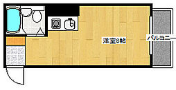 ポエム庚午 ワンルームの間取図画像