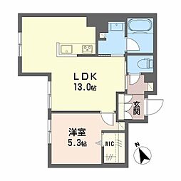 Casa Regio 1LDKの間取図画像