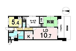 ライオンズマンション富士森公園 2SLDKの間取図画像