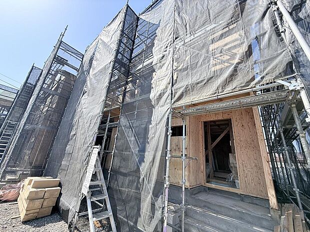 開発現場につき区画整理された綺麗な街並み。(3号棟・R8年3月5日撮影)