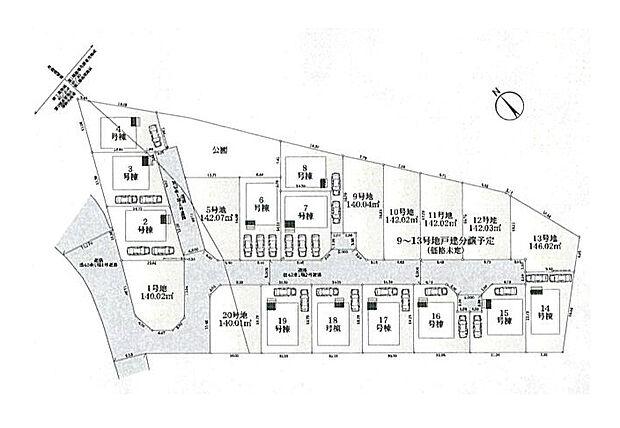 緑の風吹き抜ける全20区画の分譲住宅