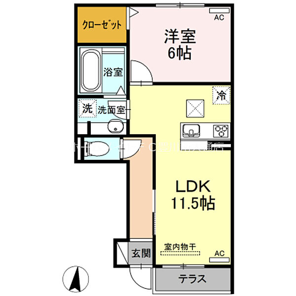 同じ建物の物件間取り写真 - ID:223032464969