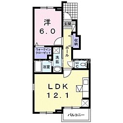 間取図画像 1LDK
