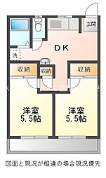 間取図画像 2DK
