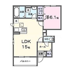 間取図画像 1LDK