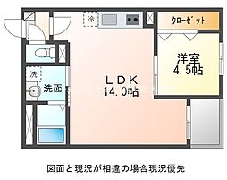 Jack　chujoI 2階1LDKの間取り