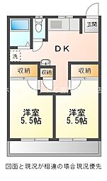 間取図画像 2DK