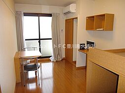 レオパレスサンライズ 2階1Kのリビング/ダイニング