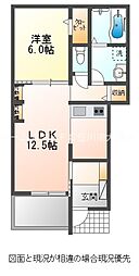 AFC RESIDENCE 豊川伊奈 1LDKの間取図画像